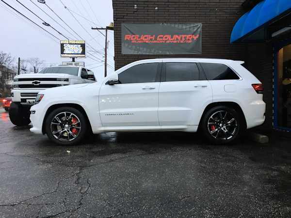 2014 Jeep Grand Cherokee SRT8 with Eibach lowering springs 