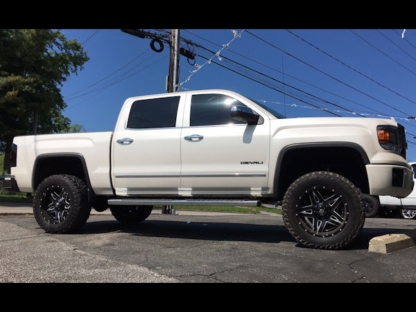2015 GMC Sierra 1500 Denali with 6 inch Fabtech lift kit 20x10 Fuel Offroad Full Blown wheels with 35 inch Mastercraft MXT tires 