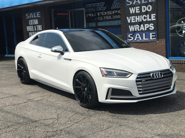 2018 Audi S5 on staggered 20in. Savini Black di Forza’s 