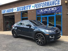 2013 BMW X6 with 22 inch staggered (22x9 front & 22x10.5 rear) DUB Shot Colla wheels with Nitto 420S tires