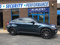 2013 BMW X6 with 22 inch staggered (22x9 front & 22x10.5 rear) DUB Shot Colla wheels with Nitto 420S tires