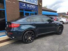 2013 BMW X6 with 22 inch staggered (22x9 front & 22x10.5 rear) DUB Shot Colla wheels with Nitto 420S tires