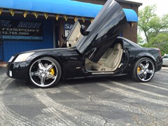 Cadillac XLR-V with Vertical door kit installed c-06201404