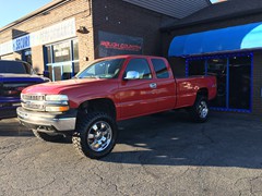 2001 Chevy Silverado 1500 with 6 inch Rough Country lift kit and 35 inch Ironman MT tires