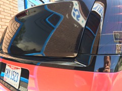 2013 Chrysler 300 with Avery Pearl Red Rush  and 3M Gloss Ember Black vinyl