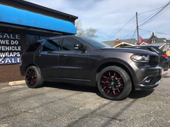 2017 Dodge Durango with 22 inch Lexani R-Twelve wheels with Avery vinyl wrapped tips and Nitto 420S tires