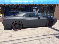 2010 Dodge Challenger w Matte Black Vinyl Wrap  d-04081401