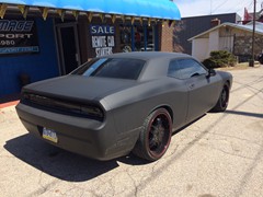 2010 Dodge Challenger w Matte Black Vinyl Wrap d-04081404