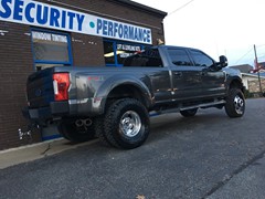 2017 Ford F-350 With a 4 inch Zone Offroad lift with Fox shocks and dual steering stabilizer and 37 inch Toyo Open Country RT tires