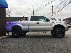 2014 Ford F-150 with 6 inch Rough Country lift kit and 20x10 Fuel Assault wheels and 35 inch Atturo Trail Blade MT tires