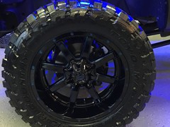 2013 Ford F-250 in for Oracle Led Halo headlights, LED concepts light bar, Rave Sport HID Kit, Rigid Industries Rock lighting, custom blue tinting on wheels, F250 emblems
