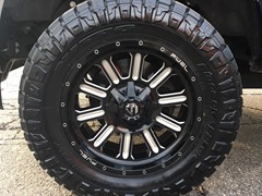 Ford Superduty with 2 inch Rough Country leveling kit and 20x9 Fuel Offroad Hardline wheels with 35 inch Nitto Ridge Grappler tires