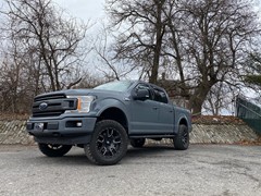 2019 Ford F-150 with a 4 inch ProComp lift kit and LRG wheels with 33’s