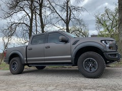 2019 Ford Raptor wrapped in 3m matte charcoal 