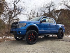 2013 F150 with 6 inch Rough Country lift kit and 20x10 XD838 wheels with 35 inch Radar MT tires