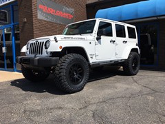 2017 Jeep Wrangler with 3 inch Zone Offroad lift kit and 18 inch Fuel Offroad Recoil wheels and 35 inch Toyo Open Country MT tires