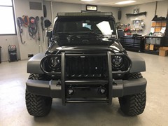 2016 Jeep Wrangler with a 4 inch Zone Offroad lift kit and 22x10 Moto Metal MO977 wheels with 35 inch Atturo Trail Blade MT tires.  Aries grille guard, Heise 50 LED light bar, Racesport LED headlights and fog lights.  Full JL Audio system with custom e...