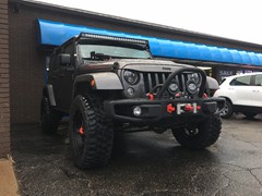 2016 Jeep Wrangler Rubicon Hardrock with 3 inch Zone Offroad lift kit and 20x9 KMC XD Rockstar 3 wheels with 35 inch Mastercraft MXT tires