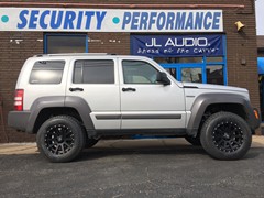 2010 Jeep Liberty in for Daystar leveling kit, Skyjacker Nitro shocks with 17 XD Heist wheels and Ohtsu tires 255/70/17