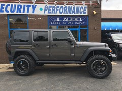 2016 Jeep Wrangler with 3 inch Zone Offroad lift kit with Fox shocks and 20x10 Fuel Offroad Anza wheels with 35 inch Mastercraft MXT tires