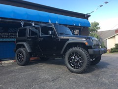 2016 Jeep Wrangler with 3 inch Zone Offroad lift kit and 20x9 KMC XD 825 wheels with 35 inch Mastercraft MXT tires