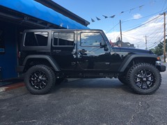 2016 Jeep Wrangler with 3 inch Zone Offroad lift kit and 20x9 KMC XD 825 wheels with 35 inch Mastercraft MXT tires
