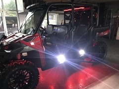 2014 Polaris Ranger Crew, 5in. Lift, 18in. MSA Bandit wheels, 32/10/18 Moto MTC tires, RoughCountry light Bars, Rigid Rock lights, full Wet Sounds and JL audio sound system