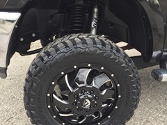 2016 Ram 3500 with 6 inch Zoneoffroad lift kit and 20 inch Fuel Cleaver wheels and 35 inch Mastercraft MXT tires.