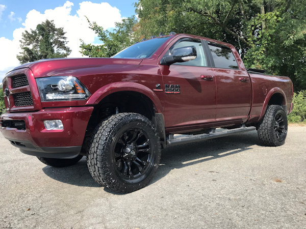 2017 Ram2500 , BDS leveling kit , 20x9 +1 offset Fuel Vapor, 35x12.50x20 Toyo Open Country A/T 2