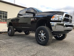 2017 Ram 2500 on a 6in. Zone Offroad lift w/Fox shocks, 22in. 2pc. Fuel Maverick, on 37x12.50x22 Nitto Ridge Grapplers