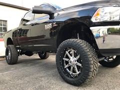 2017 Ram 2500 on a 6in. Zone Offroad lift w/Fox shocks, 22in. 2pc. Fuel Maverick, on 37x12.50x22 Nitto Ridge Grapplers