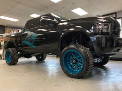 2017 Ram 2500 with a 6in. Zoneoffroad Lift,22x12 Tis 544’s,325/50/22 Amp Tires, with everyting custom powedercoated