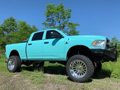 Ram 2500  with 6.5in Zoneoffroad lift, 22x12 American Force’s and 37x13.50x22 Radar R7 M/T’s