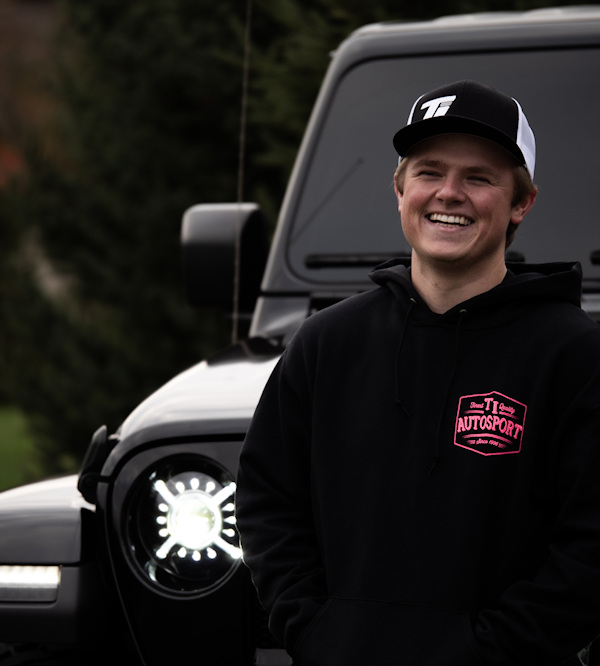 Black/ Neon pink hoodie