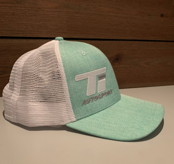Lt Green and White Snapback with White and Gray TI Logo